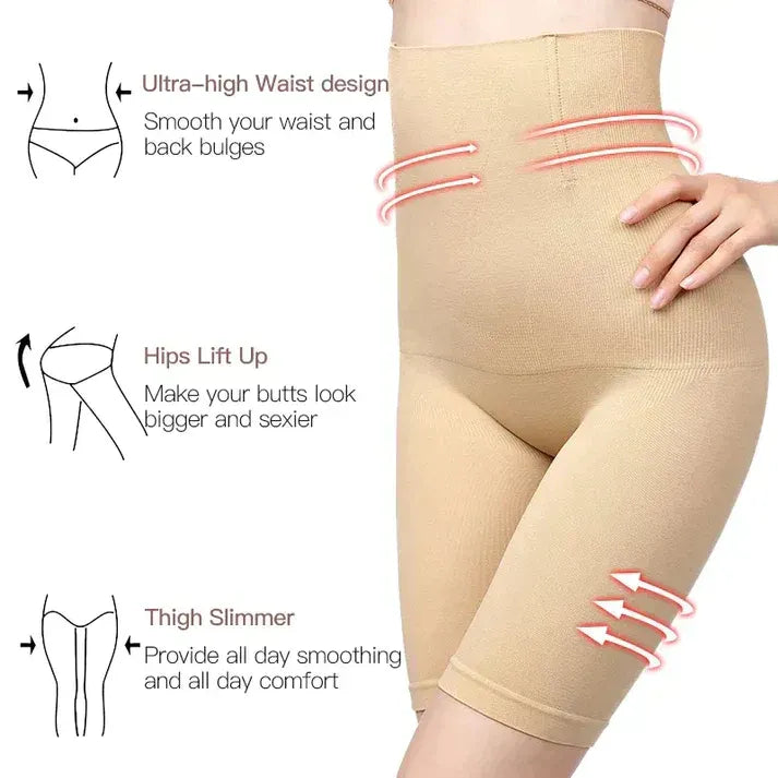 Seamless High-Waisted Body Shaper (Premium Quality)